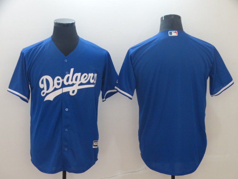 Men Los Angeles Dodgers Blank Blue Game MLB Jerseys